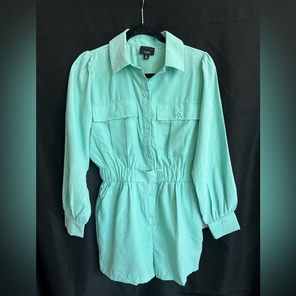Lumiere Pants - 🆕 💚 NWT LUMIERE Stunning Mint Green Romper | Size Small